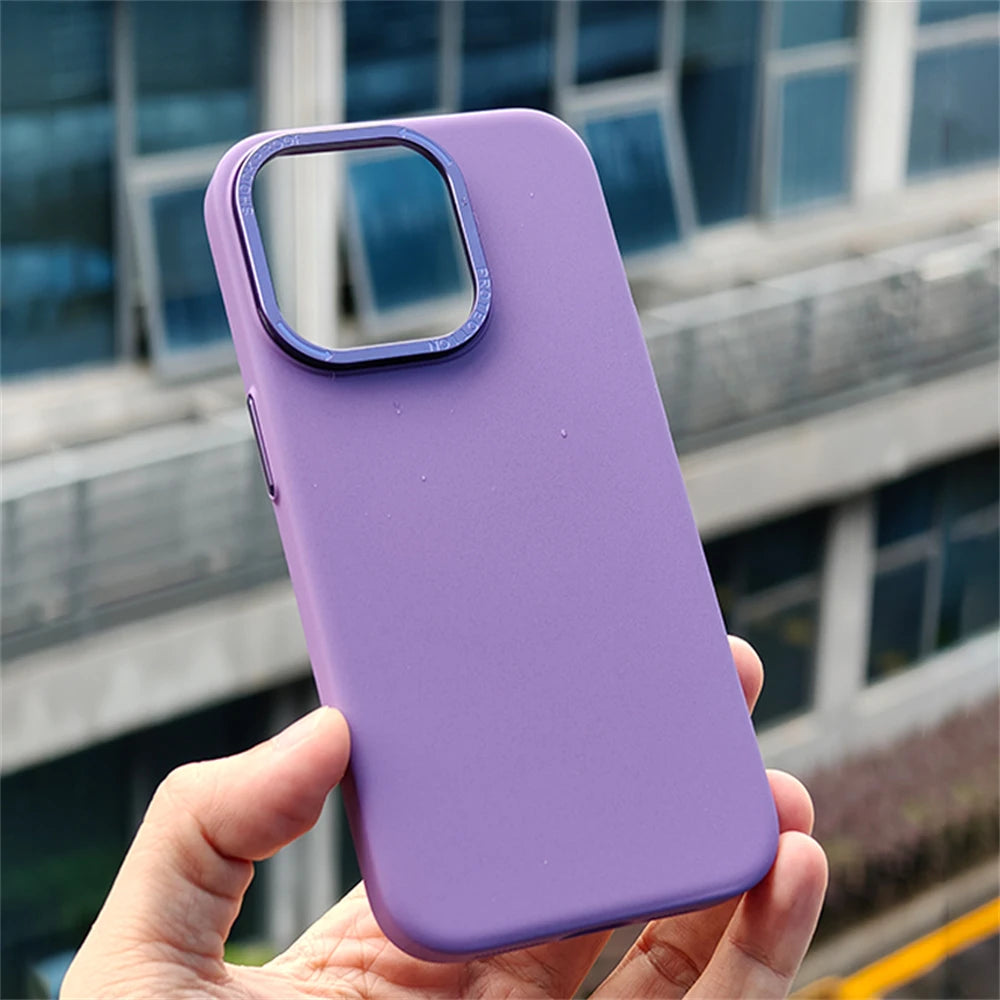 Ultra thin Matte Magnetic Wireless Charge Case For iPhone