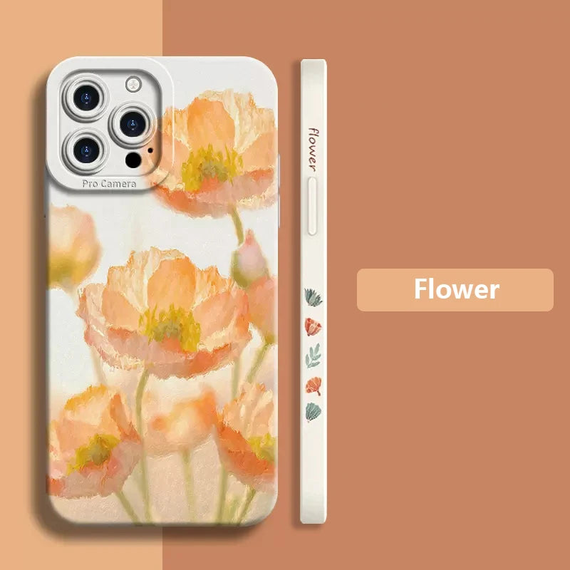 Watercolor Nice Flowers Phone Case For iPhone