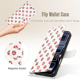 Floral Lanyard Flip Phone Case For Samsung