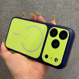 Color-blocked Magnetic Phone Case For iPhone