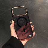 Acrylic Transparent Magnetic Phone Case For iPhone