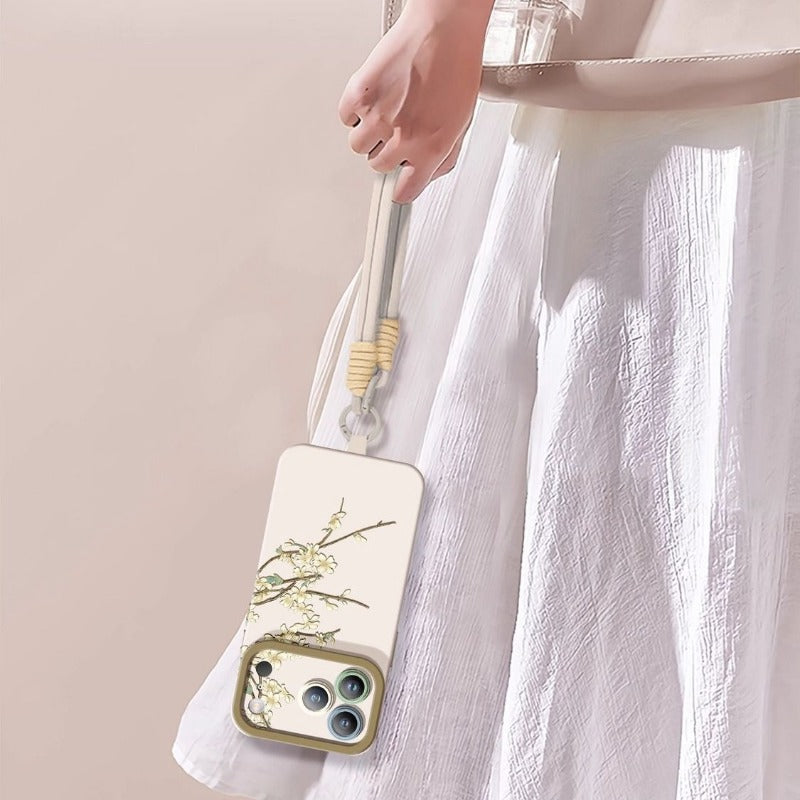 Branch Lanyard Phone Case For iPhone