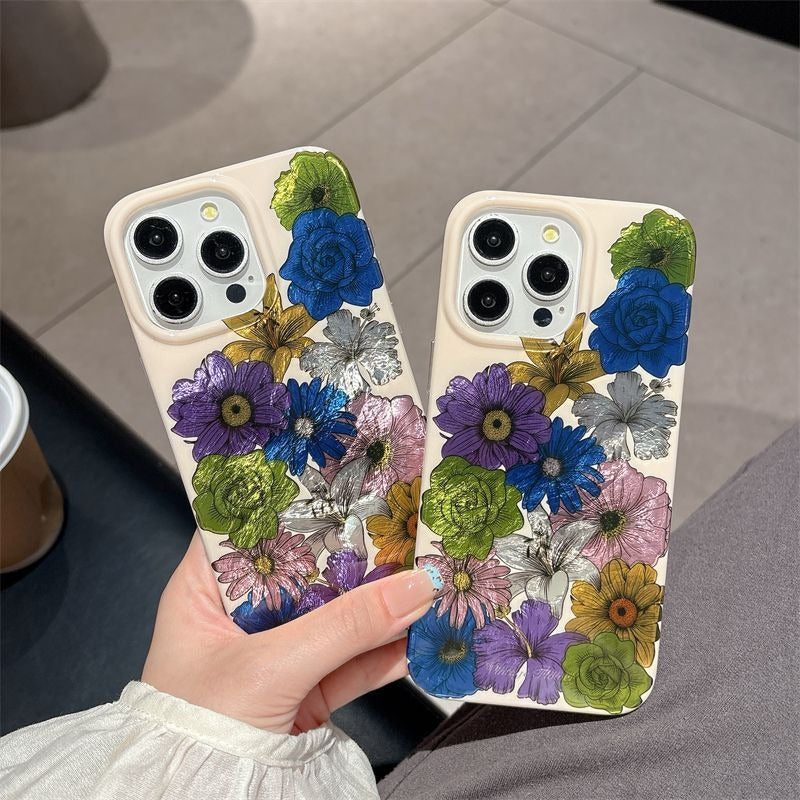Colorful Flower Phone Case For iPhone