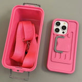 Storage Box Anti-fall Phone Case For iPhone