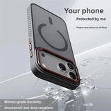 Matte Transparent Magnetic Case For iPhone