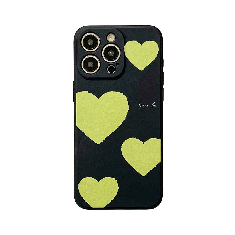 Green Heart Phone Case For iPhone