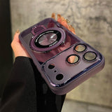 Invisible Magnetic Bracket Ultra-thin Soft Phone Case for iPhone