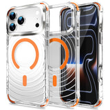Transparent Magnetic Shockproof Airbag Phone Case For iPhone