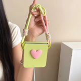 Matte Candy Color Collision Wrist Strap Case For Samsung Z Flip 8 7 6 5 4 3
