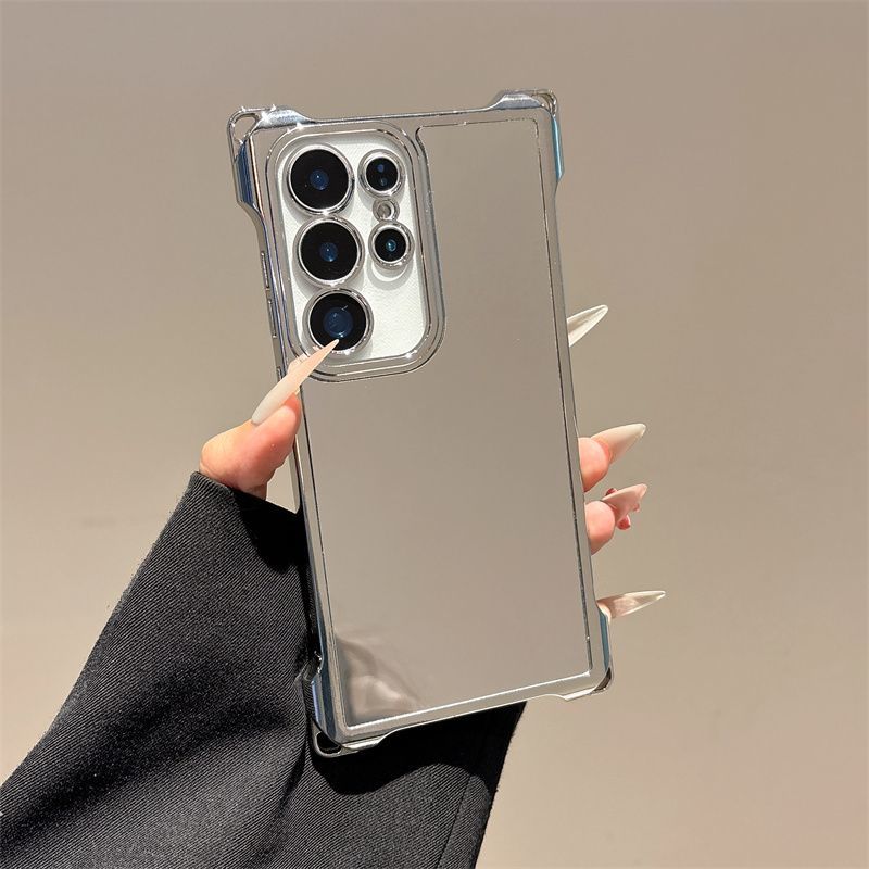 Mirror Lanyard with Bracket Electroplating Phone Case For Samsung