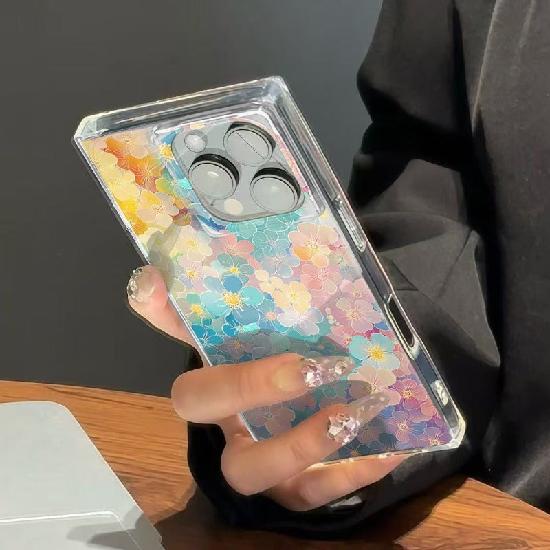 Colorful Flower Phone Case For iPhone