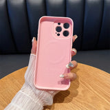 Liquid Silicone Magnetic Phone Case For iPhone