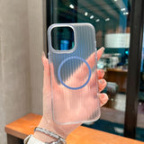 Magnetic Corrugated Phone Case For iPhone