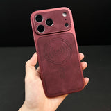 Retro Leather Magnetic Phone Case For iPhone