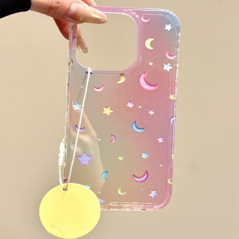 Blurred Stars and Moon Phone Case For iPhone