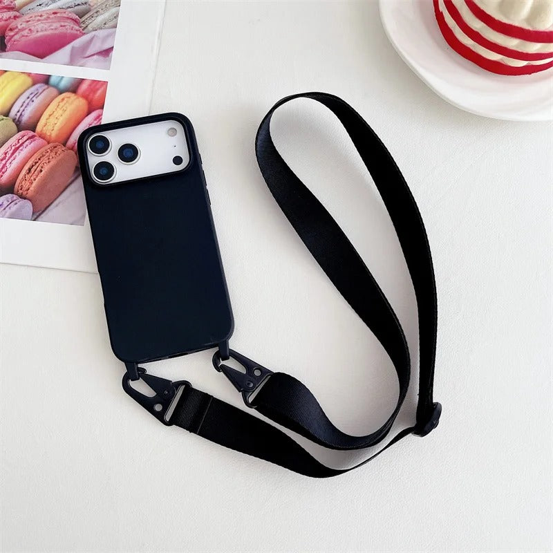 Crossbody Lanyard Strap Phone Case For iPhone
