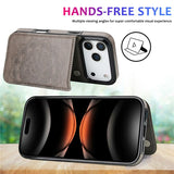 Embossed Card Holder with Stand Flip Phone Case For iPhone