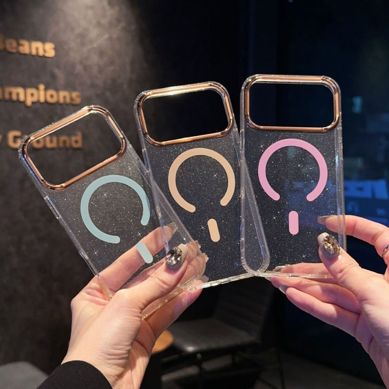 Acrylic Transparent Magnetic Phone Case For iPhone