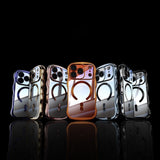 Electroplated Large Wave Magnetic Phone Case For iPhone