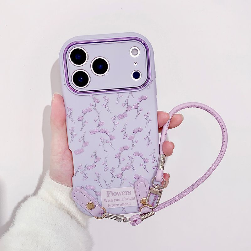Purple Flower Phone Case For iPhone