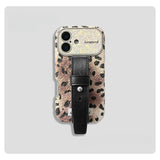 Sequined Leopard Print Phone Case For iPhone