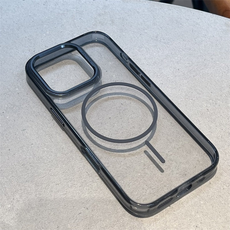 Transparent Acrylic Simple Magnetic Phone Case For iPhone
