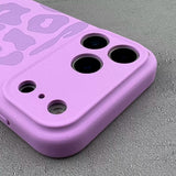 Leopard Print Liquid Silicone Phone Case For iPhone