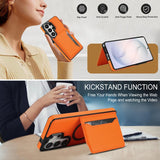 Magnetic Card-inserting Leather Phone Case For Samsung