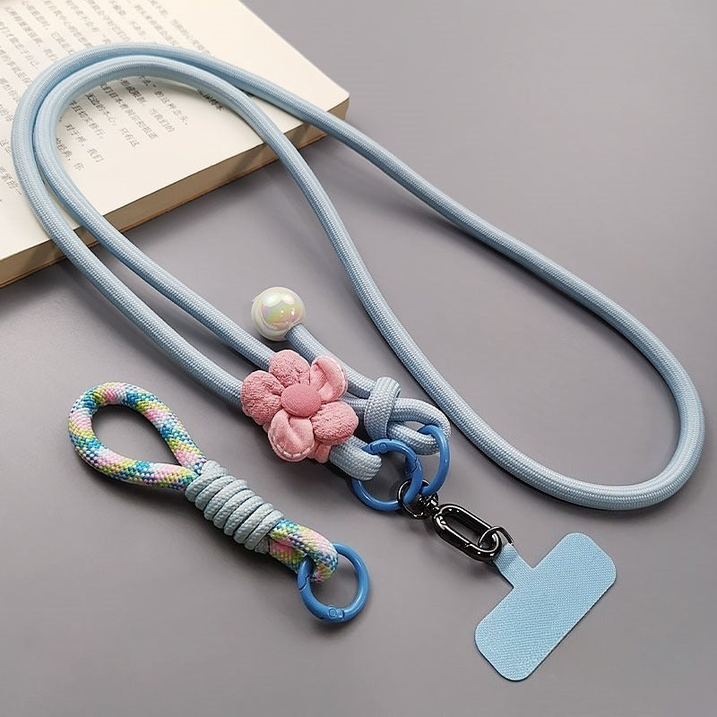 Flower-patterned Crossbody Multi-functional Neck Strap