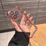 Electroplate Transparent Phone Case For iPhone
