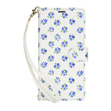 Floral Lanyard Flip Phone Case For Samsung