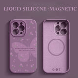 Butterfly Silicone Magnetic Phone Case For iPhone