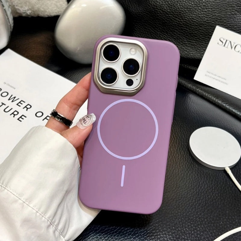 Hard Matte Shockproof Magnetic Case For iPhone