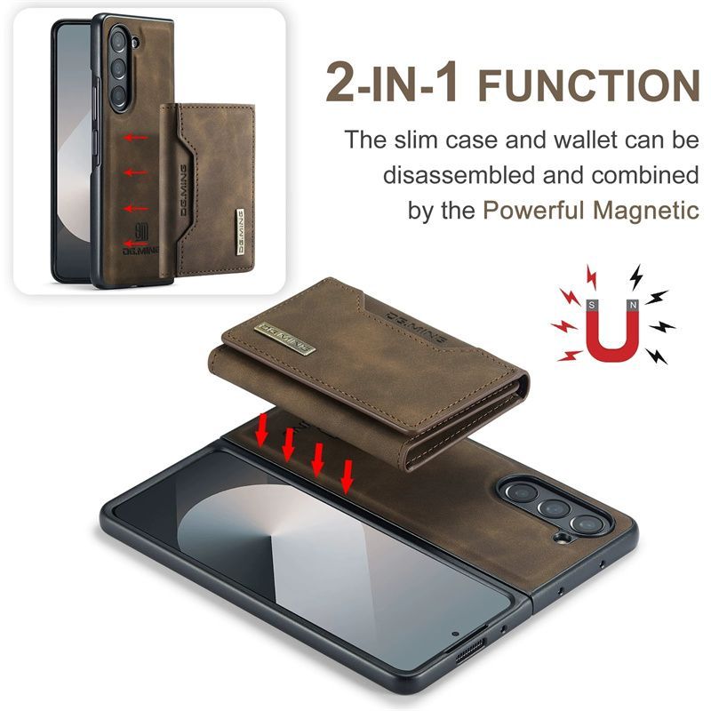 2 in 1 Magnetic Card Holder Phone Case For Samsung Z FOLD