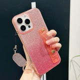 Glitter Wristband Ring Phone Case For iPhone