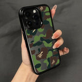 Camouflage Transparent Phone Case For iPhone