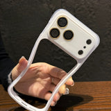 Hollow-out Frame Soft Phone Case For iPhone