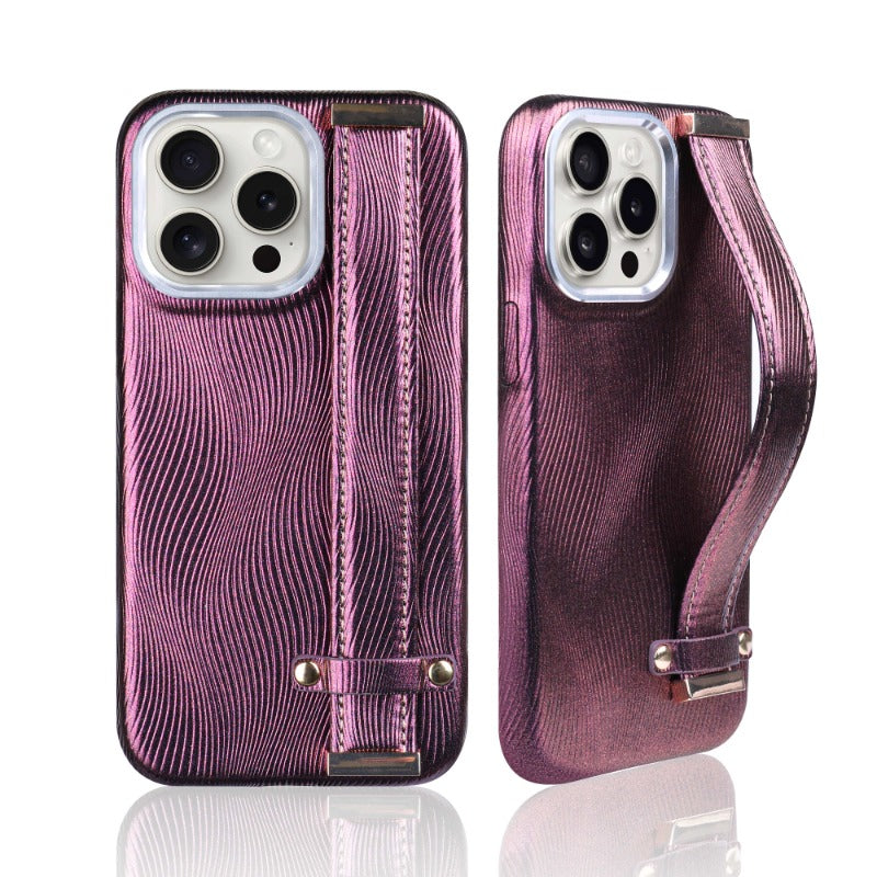 Wristband Metal Ring Lens Phone Case For iPhone