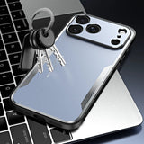 Metal Frosted Shockproof Phone Case For iPhone