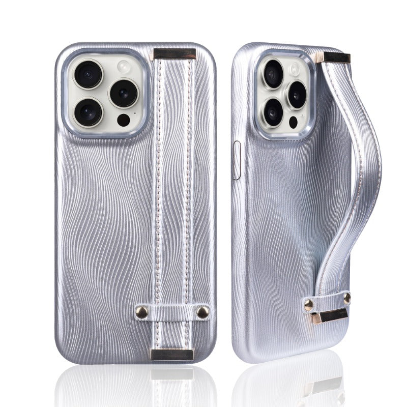 Wristband Metal Ring Lens Phone Case For iPhone