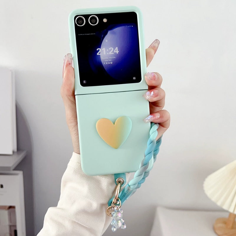 Gradient Pink Phone Case For Samsung Z FLIP 7 6 5