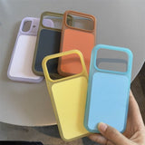 Liquid Silicone Semi-transparent Phone Case For iPhone