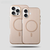 Corrugated Stripe Magnetic Phone Case For iPhone