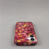 Flowers and Green Leaves Double Layer Phone Case For iPhone