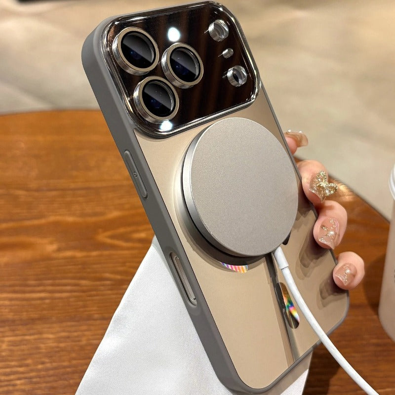Big Window Flowing Light Magnetic Case For iPhone