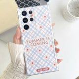 Purple Flower Phone Case For Samsung