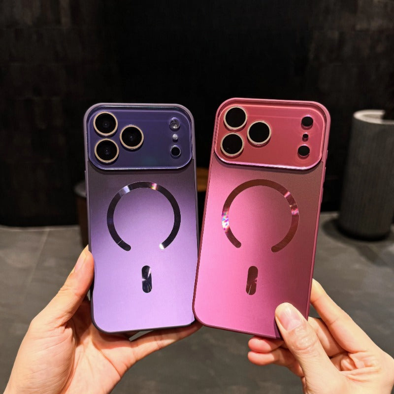 Large Window Magnetic Phone Case For iPhone