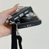 Retro Camera Style Crossbody Lanyard Phone Case For iPhone