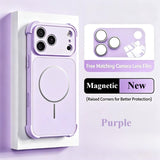 Camera Protection Shockproof Magnetic Case For iPhone