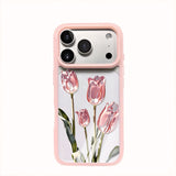 Tulip-shaped Transparent Phone Case For iPhone